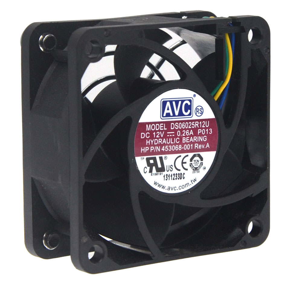 Original AVC DS06025R12U Cooling Fan 12V 0.26A 3.12W 4wires DS06025R12U Fans